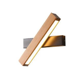 OEM Aplique De Pared Para Sal&oacute;n Y Recibidor, Led, 4w 400lm, Giratorio 360&deg;, De Madera, Luz Blanca C&aacute;lida 3000k