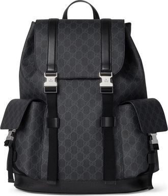 Gucci Backpack Gg Black Large Size-Uomo