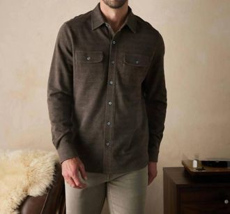 The Normal Brand Textured Knit Shirt In Java
