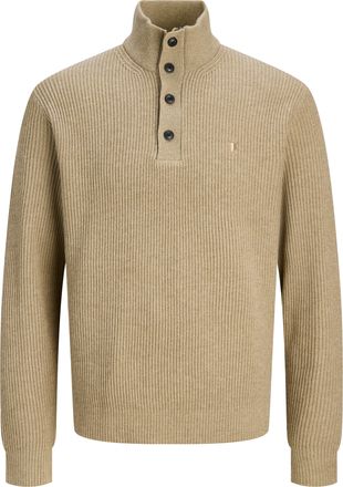 Jack & Jones Strickpullover JACK & JONES JPRBLURICHARD KNIT HIGH NECK, Herren, Gr. XXL, tigers eye detail:melange, Strick, Obermaterial: 73% Polyester, 27% Polyacr