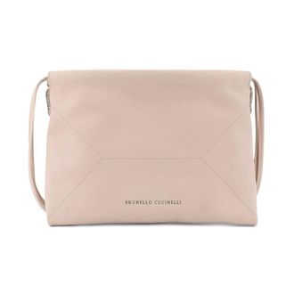 Brunello Cucinelli Brunello Cucinelli, Cross Body Bags, female, White, Size: ONE SIZE BC Duo Leather Shoulder Bag
