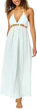 Anne Cole Maxi V-Neck Jeweled Dress