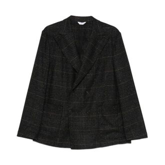 Boglioli Jassen, Heren, Grijs, XL, Wol, K-Jacket