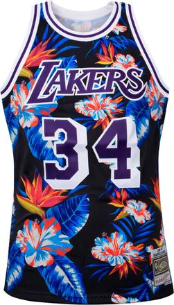 Mitchell & Ness NBA Los Angeles Lakers 34 ONeal Mens Multicolour Vest - Size X-Small