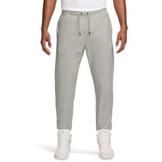 Nike Jordan Mens Brooklyn Fleece Pants - Heather Grey/White Size 3XL