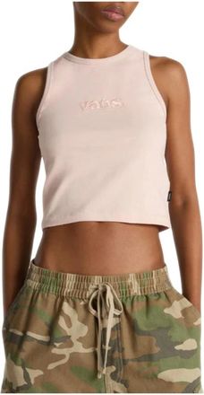 Vans Essential Racer Tank - Dames - Tops zonder mouwen - Roze - L - Katoen - Tops