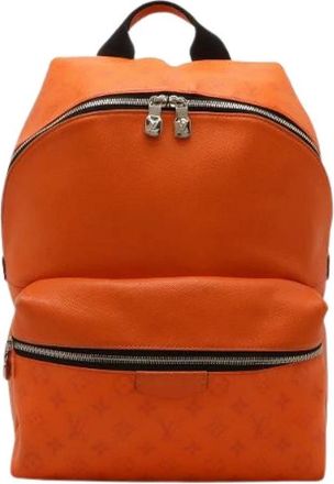 Louis Vuitton Pre-owned Discovery Rugzak - Dames - Vintage Rugzakken - Oranje - ONE Size - Leer - Vintage