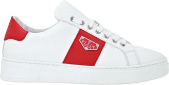 Philipp Plein Lo-Top Sneakers Triangle - unisex - Sneakers - Wit - 35 EU - Leer - Schoenen