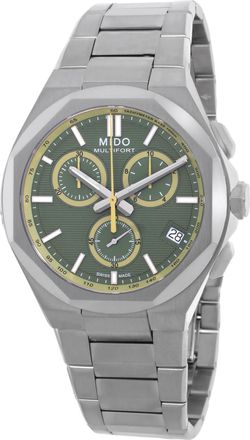 Mido Multifort 8 Chronograph Quartz Green Dial Mens Watch M055.517.11.091.00
