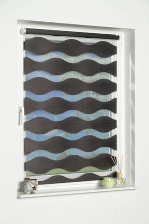 K-Home Doppelrollo »Welle« Lichtschutz ohne Bohren im Festmass