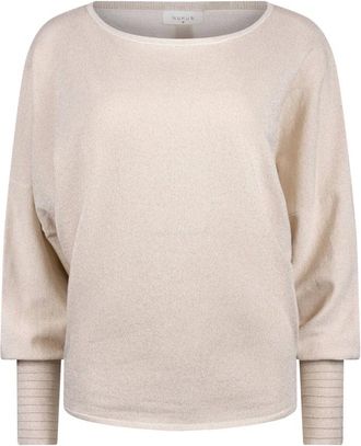 Nukus Nukus, Dames, Truien, Beige, Maat: XS Denim