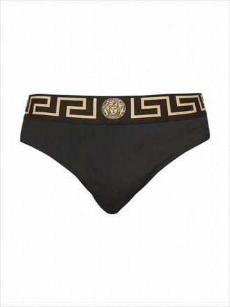 Versace Swimwear With Bold Greek Key Pattern