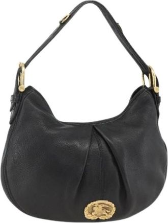 Burberry Pre-owned Shoulder Bags, female, Black, Size: ONE SIZE Pre-owned Vintage Shoulder Bag