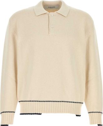 Golden Goose Off White Shirt Collar Sweater