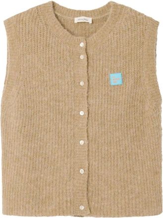 American Vintage Dames, Truien, Beige, Maat: S Wol