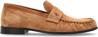 Jimmy Choo London Ellis Loafer - Dames - Loafers - Bruin - 41 EU - Leer - Schoenen