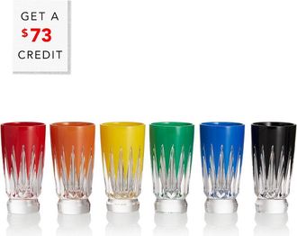 Waterford Set Of 6 New Year Shot Glasses: Firework With $73 Credit