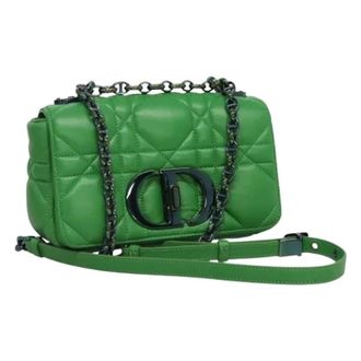 Dior Pre-owned Vintage Mini Schoudertas - Dames - Pre-owned - Groen - Maat: ONE Size Leer