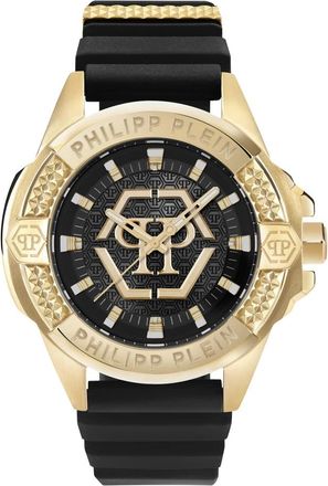 Philipp Plein Majesty Horloge - Heren - Horloges - Zwart - ONE Size - Leer - Accessoires