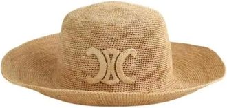 Celine Pre-owned Accessories, female, Brown, Size: ONE SIZE Pre-owned Panama Triomphe