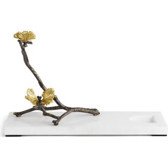 Michael Aram Butterfly Ginkgo Wine Rest in White/Gold at Nordstrom