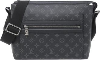 Louis Vuitton Black Coated Canvas Shoulder Bag (Pre-Owned)
