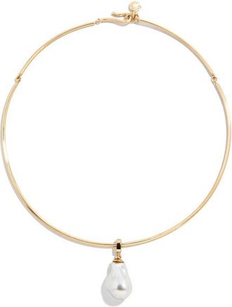 BaubleBar Teagan Faux Pearl Collar Necklace at Nordstrom