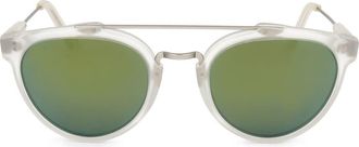 Retro Superfuture 51mm Round Sunglasses in Crystal at Nordstrom Rack