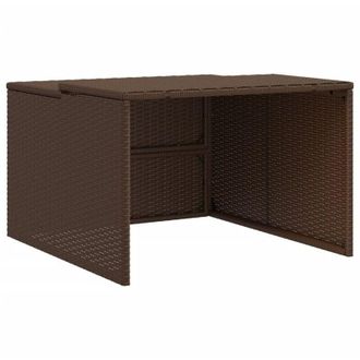 vidaXL Garage per Robot Tosaerba Marrone 86x90x52/57 cm in Polyrattan - Vidaxl