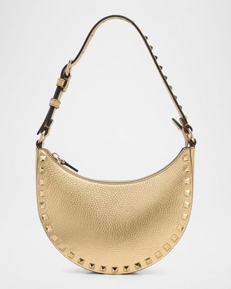 Valentino Garavani Mini Rockstud Metallic Leather Shoulder Bag