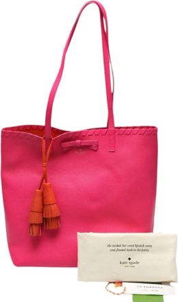 Kate Spade New York Pink Leather Tote Bag (Pre-Owned)