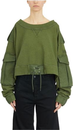 Dsquared2 Mujer, Sudaderas, Verde, Talla: S