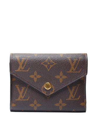 Louis Vuitton 2021-2025 Victorine Monogram canvas wallet - women - PVC - One Size - Brown