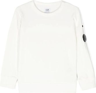 C.P. Company Cotton Sweatshirt - male - C.P. Company - Kids Sweatshirts - White - 14 Y - Kids