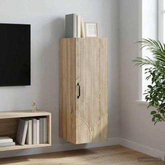 vidaXL Vidaxl Mobiletto A Muro 33 X 34,5 X 90 Cm Legno Ingegnerizzato