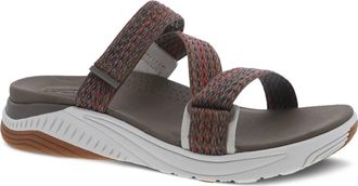 Dansko Womens Rosette Sandal In Brown Multi Webbing
