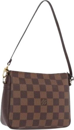 Louis Vuitton Pre-owned Vintage Pouch - Dames - Vintage Schoudertas - Bruin - ONE Size - Leer - Vintage