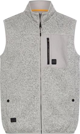 Camel Active Fleece Vest - Heren - Bodywarmers - Grijs - 3XL - Polyester - Jassen