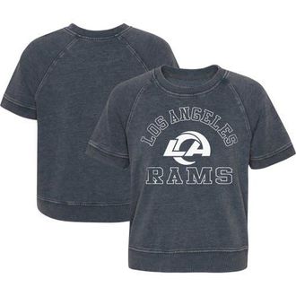 Outerstuff Girls Juniors Heather Charcoal Los Angeles Rams Cheer Squad Raglan T-Shirt at Nordstrom, Size Medium