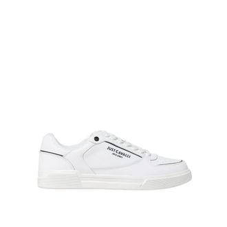 Just Cavalli Sneakers, male, White, Size: 11 US Leather LowTop Sneakers