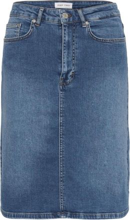 Part Two Petrina A-lijn Rok - Dames - Spijkerrokken - Blauw - XS - Denim - Rokken
