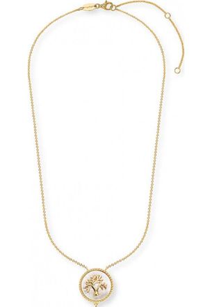 Engelsrufer Womens ERN-LILTREE-PE-G Ladies Tree of Life Necklace - Gold Sterling Silver - One Size