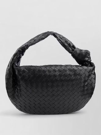 Bottega Veneta shoulder bag curved silhouette woven texture