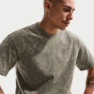 Nike Mens Nike Sportswear Vintage-Washed T-Shirt in Grey | IR4529-289