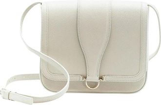Borbonese Cross Over Medium - Dames - Schoudertassen - Wit - ONE Size - Leer - Tassen