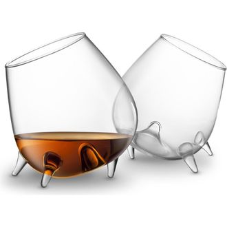 Final Touch Relax Cognac Glasses, Set of 2 in Clear at Nordstrom