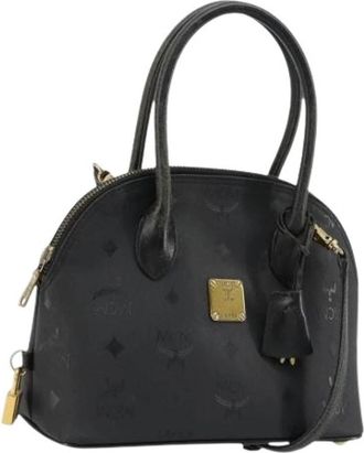 MCM Pre-owned Hand Bag - Dames - Vintage Handtas - Zwart - ONE Size - Leer - Vintage