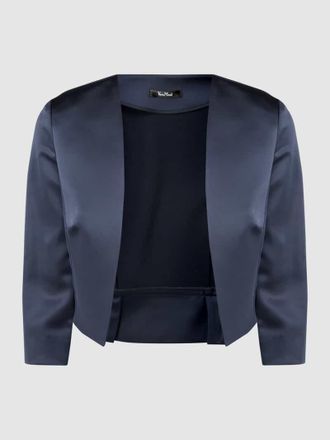 Vera Mont Kurzblazer mit offener Vorderseite in Dunkelblau, Größe 38