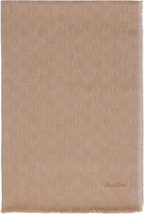 Max Mara Magico Sjaal van Scheerwol - Dames - Wintersjaals - Bruin - ONE Size - Wol - Accessoires