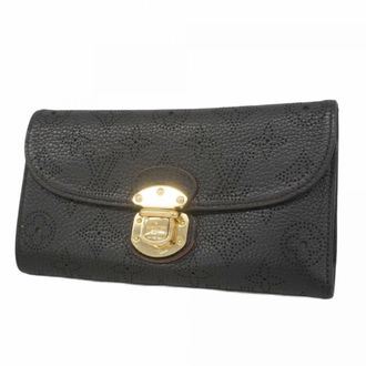 Louis Vuitton Noir Long Wallet (Tri-Fold) (Pre-Owned)